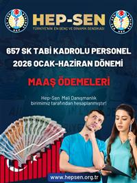 2026 Ocak Haziran Kadrolu Sağlık Çalışanları Zamlı Maaşları
